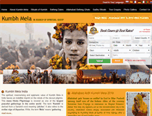 Tablet Screenshot of kumbhmelatour.com
